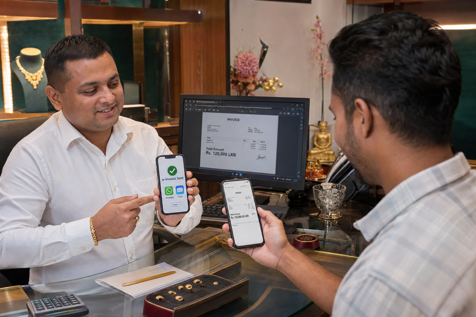 E-Invoice (Email, WhatsApp & SMS)